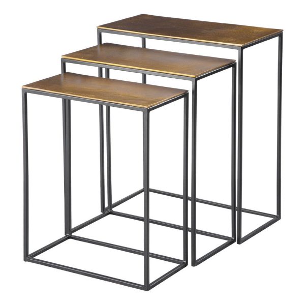 Uttermost Coreene Gold Nesting Tables Set 3 By Casagear Home Cheap