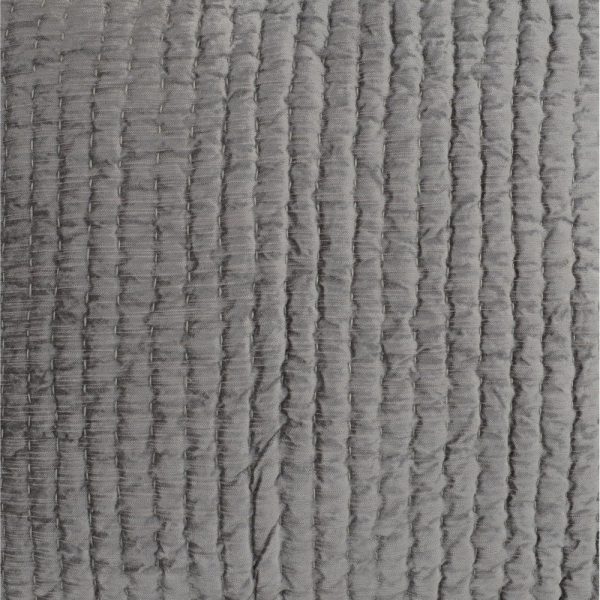Lipa 26 Inch Square Handmade Euro Pillow Sham with Rayon Velvet, Soft Gray By Casagear Home Online Sale - Image 2