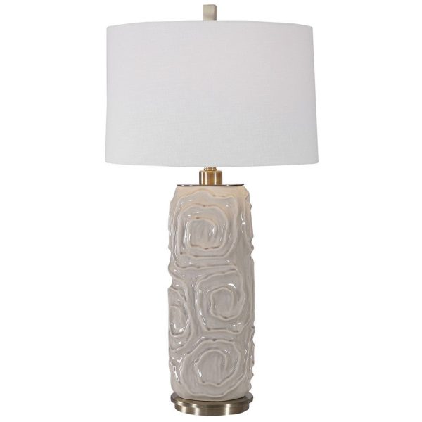 Uttermost Zade Warm Gray Table Lamp By Casagear Home Discount