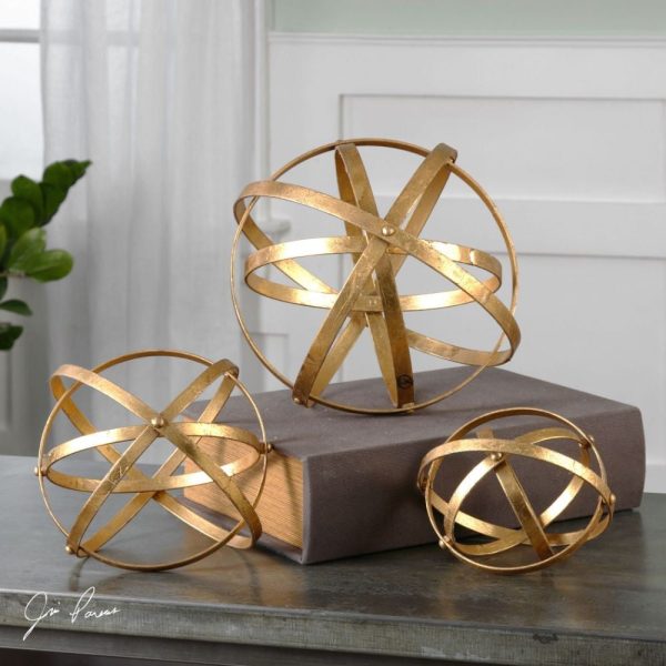 Uttermost Stetson Gold Spheres, S 3 By Casagear Home Online - Image 2