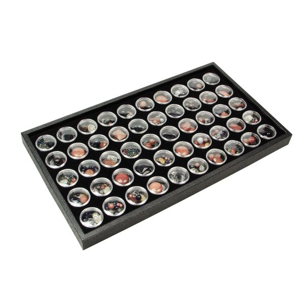Ikee Design® Gem(50)Stone Tray w Jar, 14 3 4 W x 8 1 4 D x 1 H For Sale